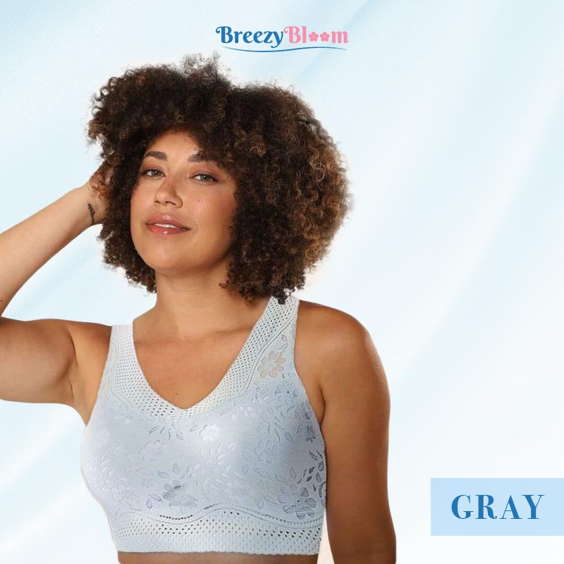 BreezyBloom - Sexy Breathable Thin Bra