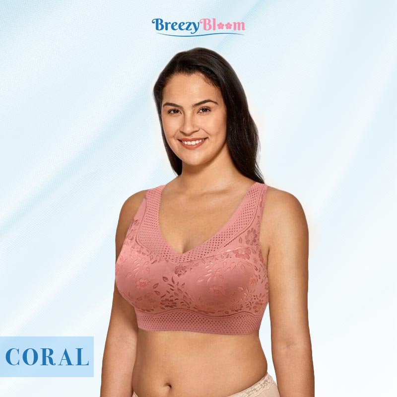 BreezyBloom - Sexy Breathable Thin Bra