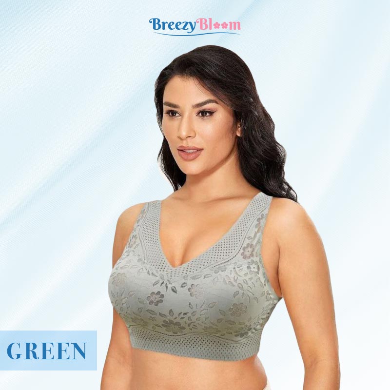 BreezyBloom - Sexy Breathable Thin Bra