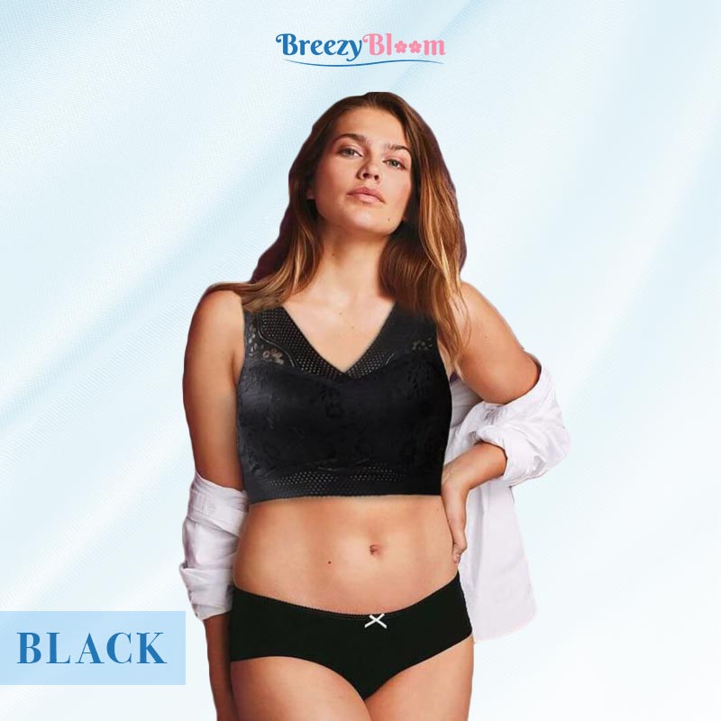 BreezyBloom - Sexy Breathable Thin Bra