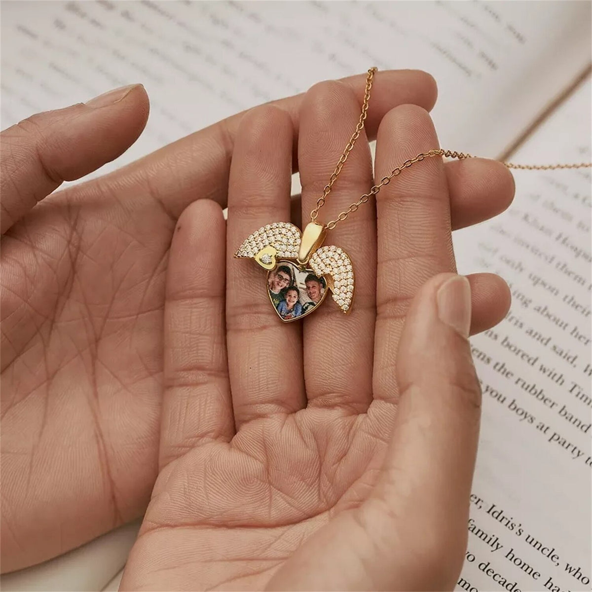 Personalized Heart Locket Necklace With Photo