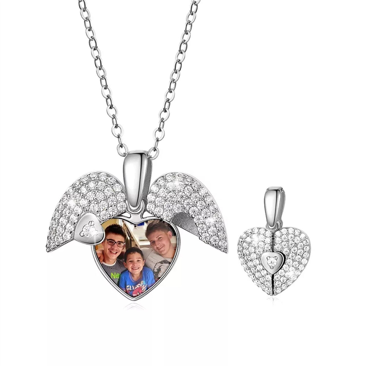 Personalized Heart Locket Necklace With Photo