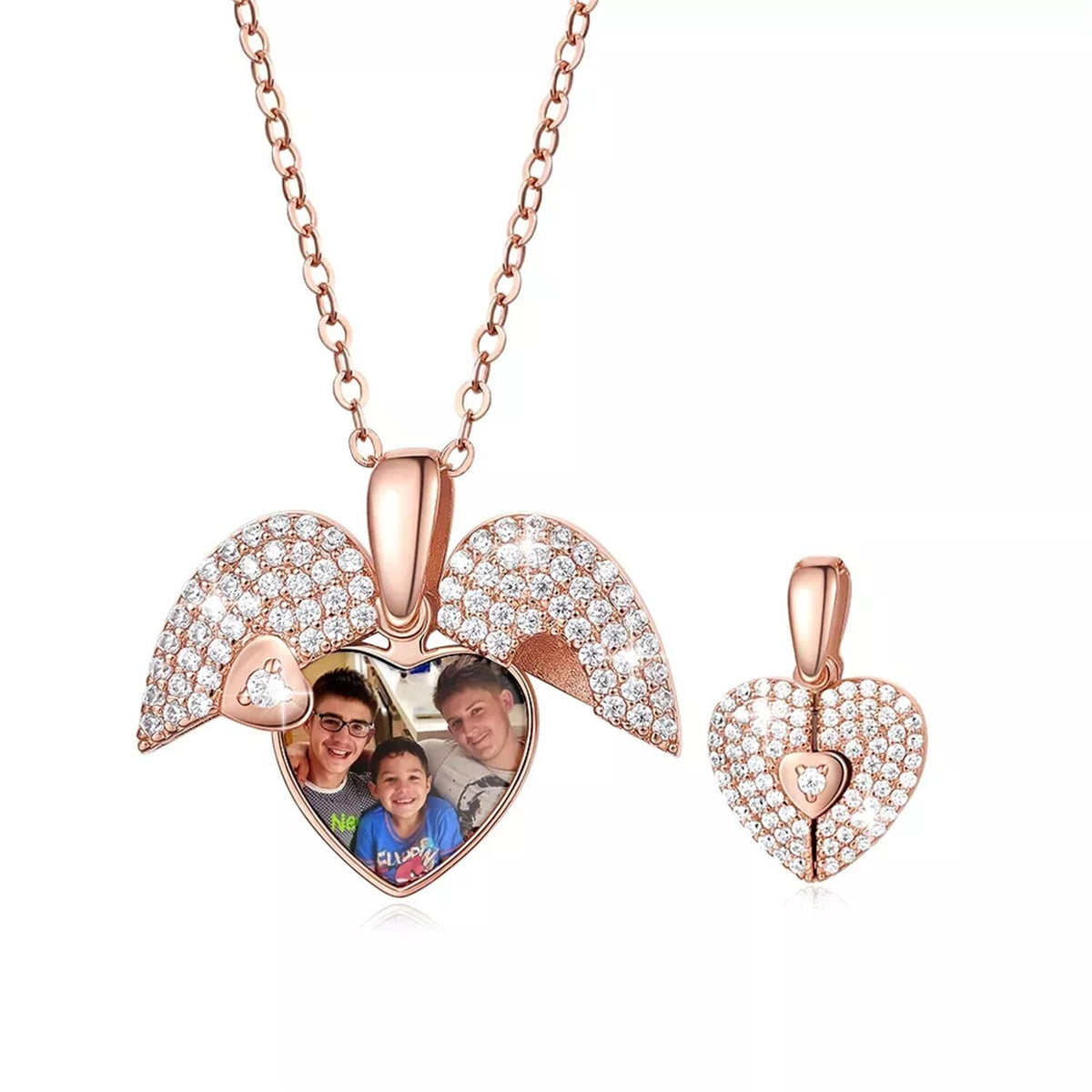 Personalized Heart Locket Necklace With Photo