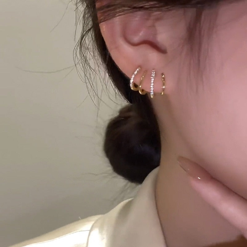 Multi-layer Crystal Earrings