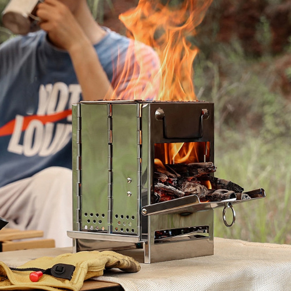 Foldable Wood Burning Camp Stove