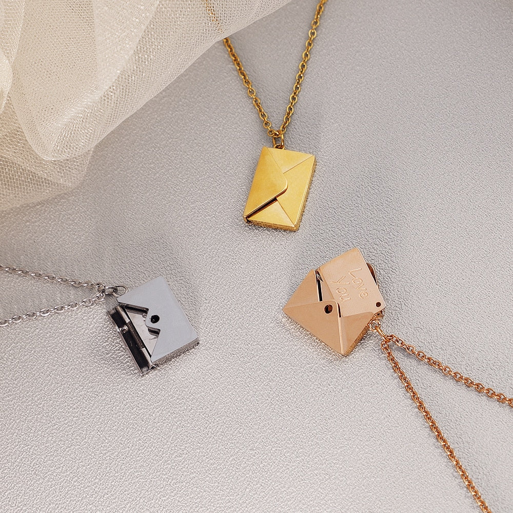 Love Letter Locket Necklace