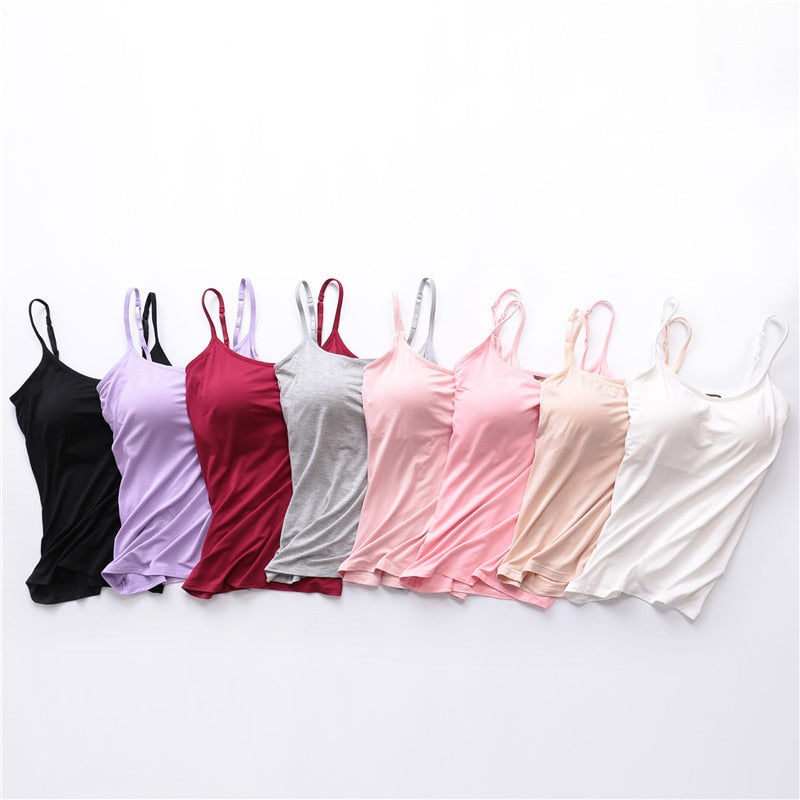 Tank Top with Built in Bra
