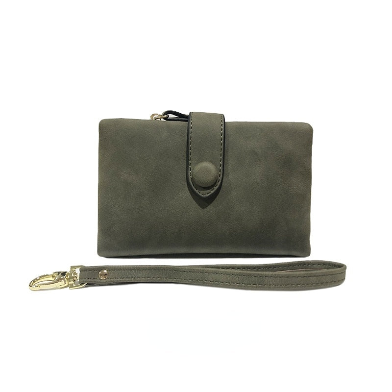 SMALL TRIFOLD LEATHER WOMEN WALLET