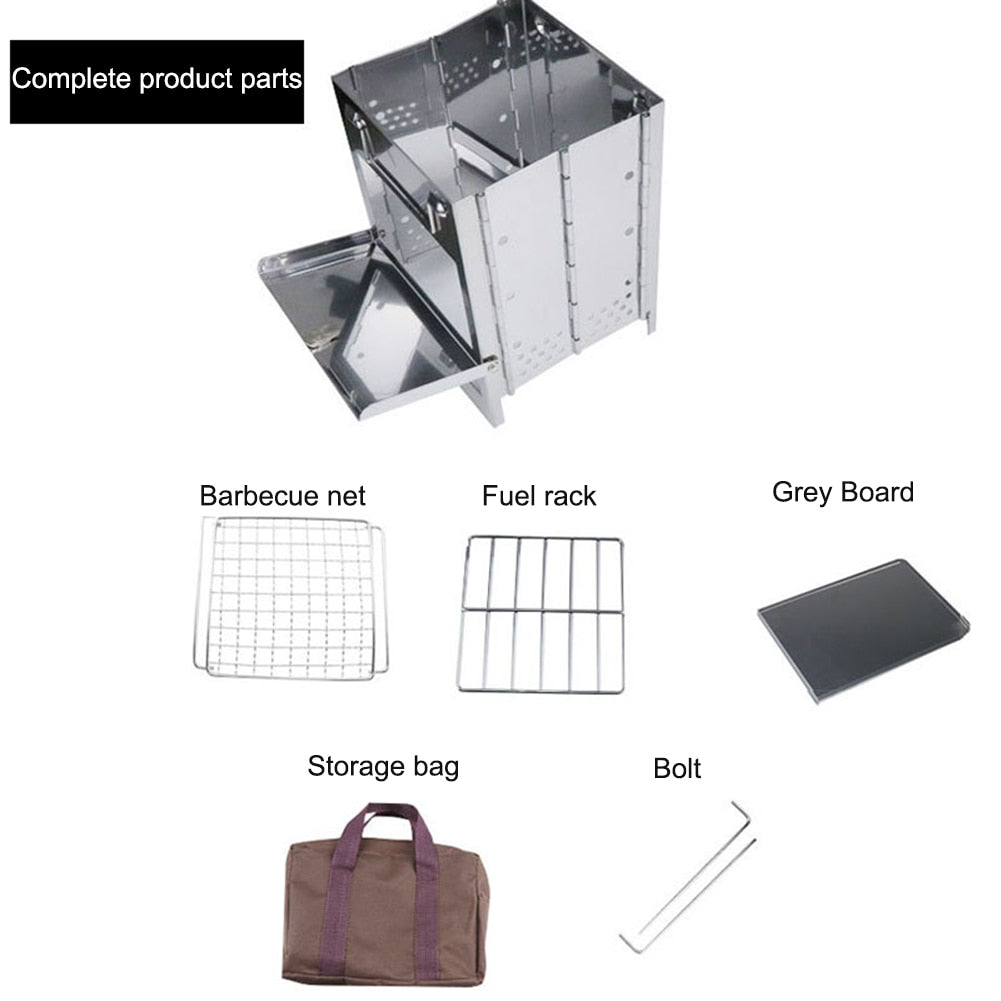 Foldable Wood Burning Camp Stove