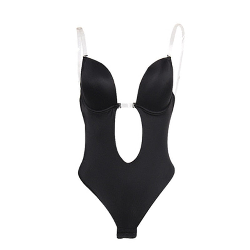 Plunge Backless Body Shaper Bra