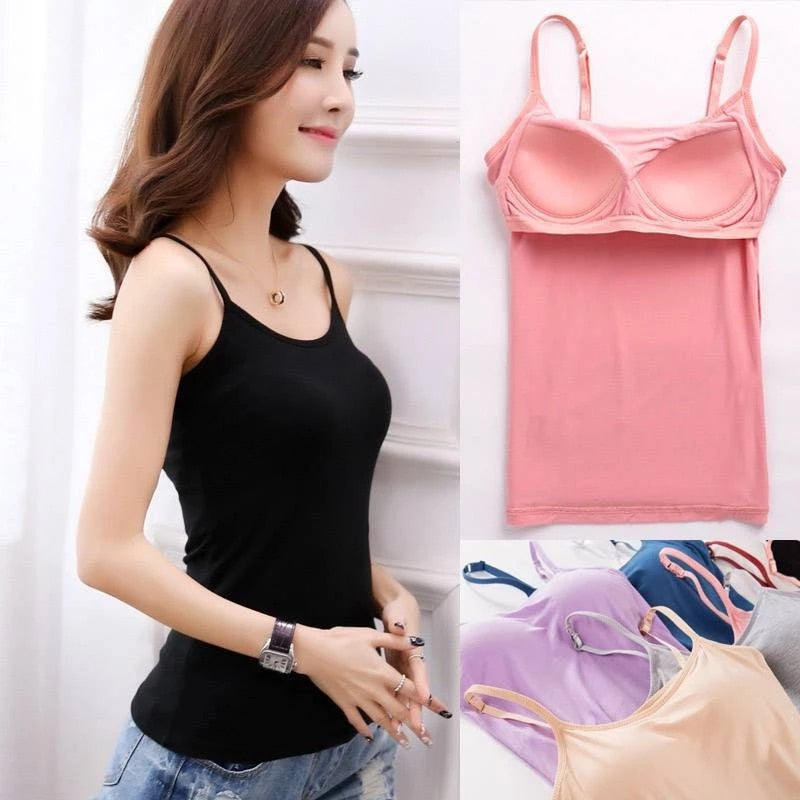 Tank Top with Built in Bra