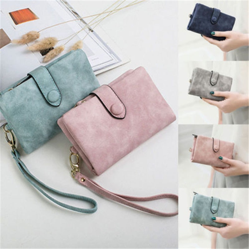 SMALL TRIFOLD LEATHER WOMEN WALLET