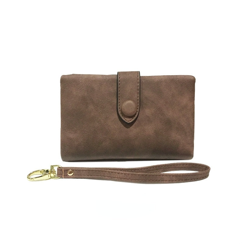 SMALL TRIFOLD LEATHER WOMEN WALLET