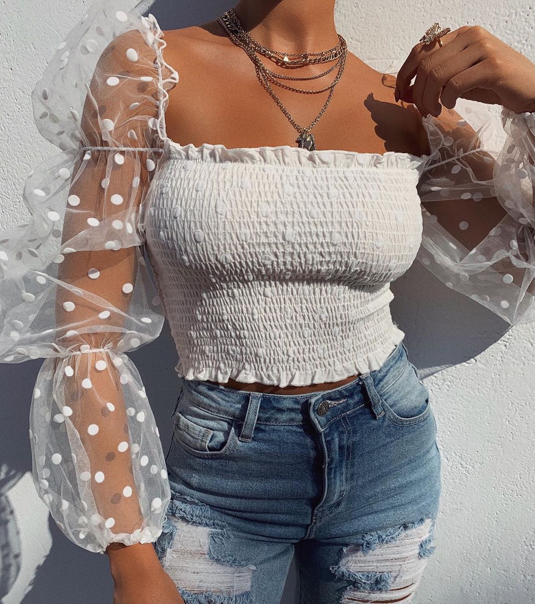Noa Polka Dot Top