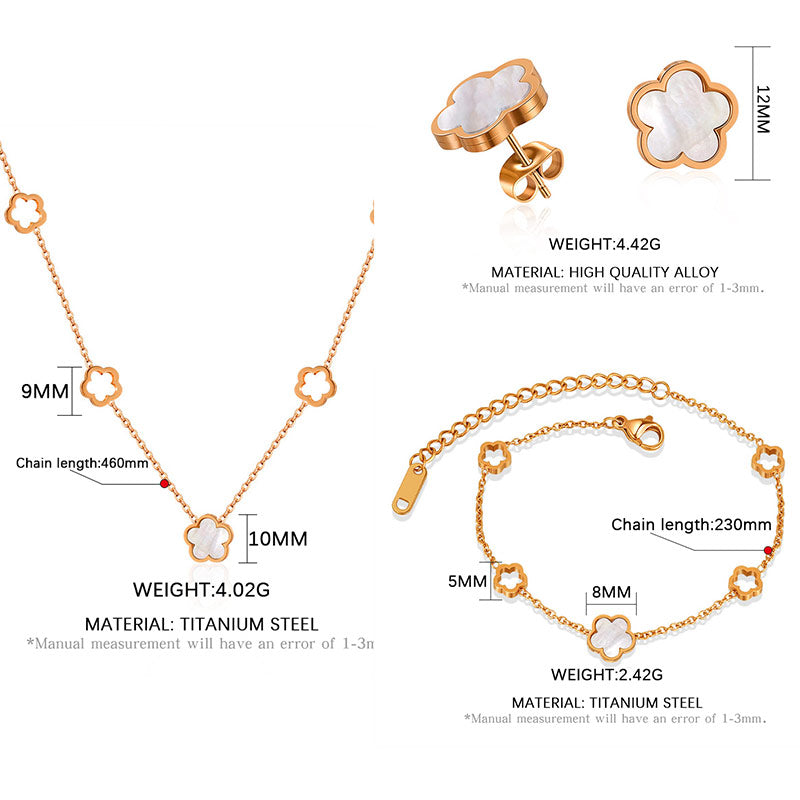 Five Clover Leaf Jewelry Sets