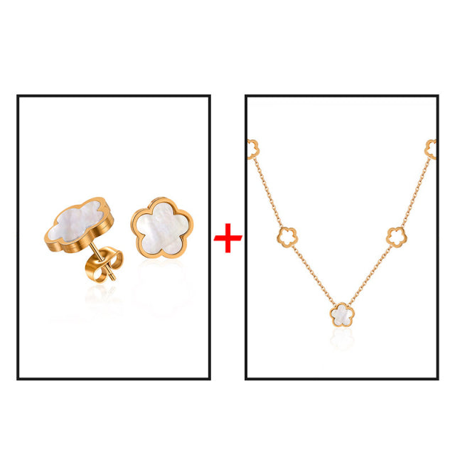 Five Clover Leaf Jewelry Sets