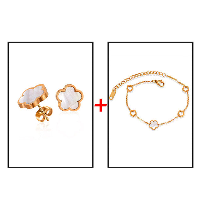 Five Clover Leaf Jewelry Sets