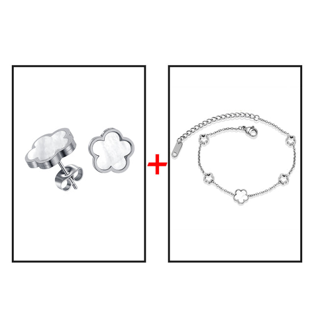 Five Clover Leaf Jewelry Sets