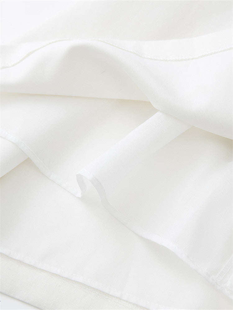 Lucille White Puff Dress