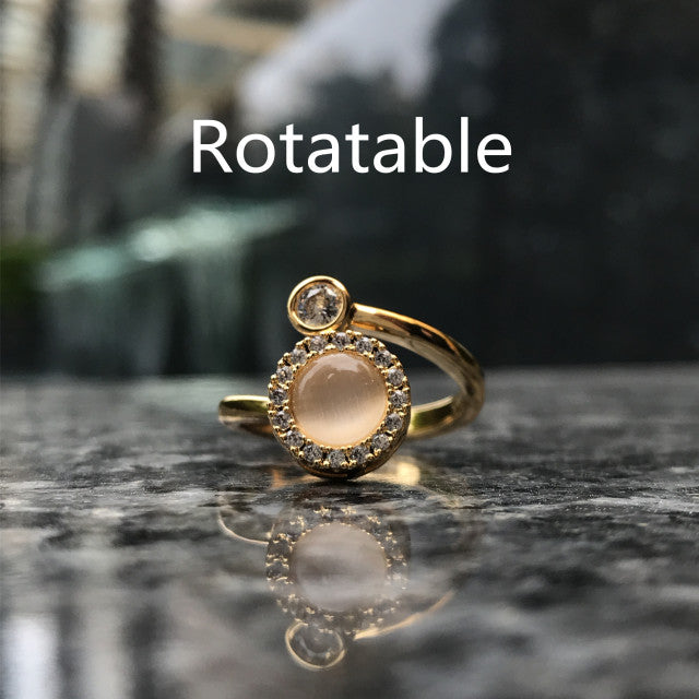 ROTATING PLANET SPINNING ANXIETY RING