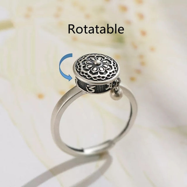 ROTATING PLANET SPINNING ANXIETY RING