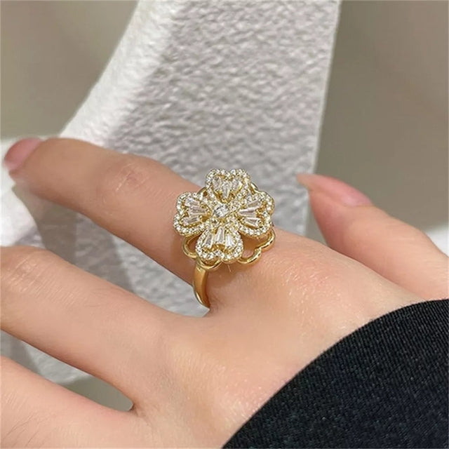 ROTATING PLANET SPINNING ANXIETY RING