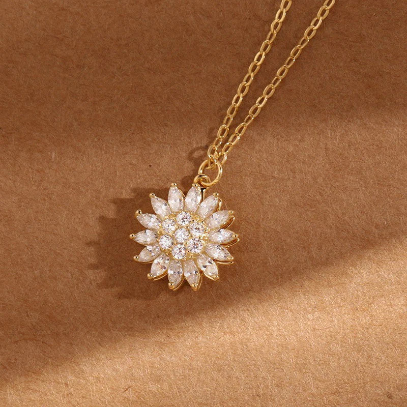 Spinning Sunflower Necklace